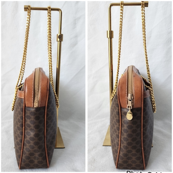 AuthH Celine Vintage 2Way Leather Handbag - Picture 10 of 12